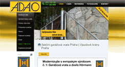 Desktop Screenshot of adao.cz