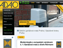 Tablet Screenshot of adao.cz
